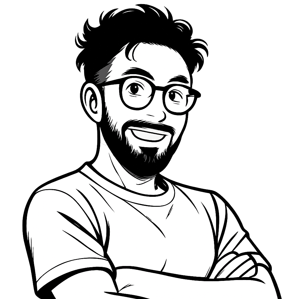 Manga B/W portrait - Confident