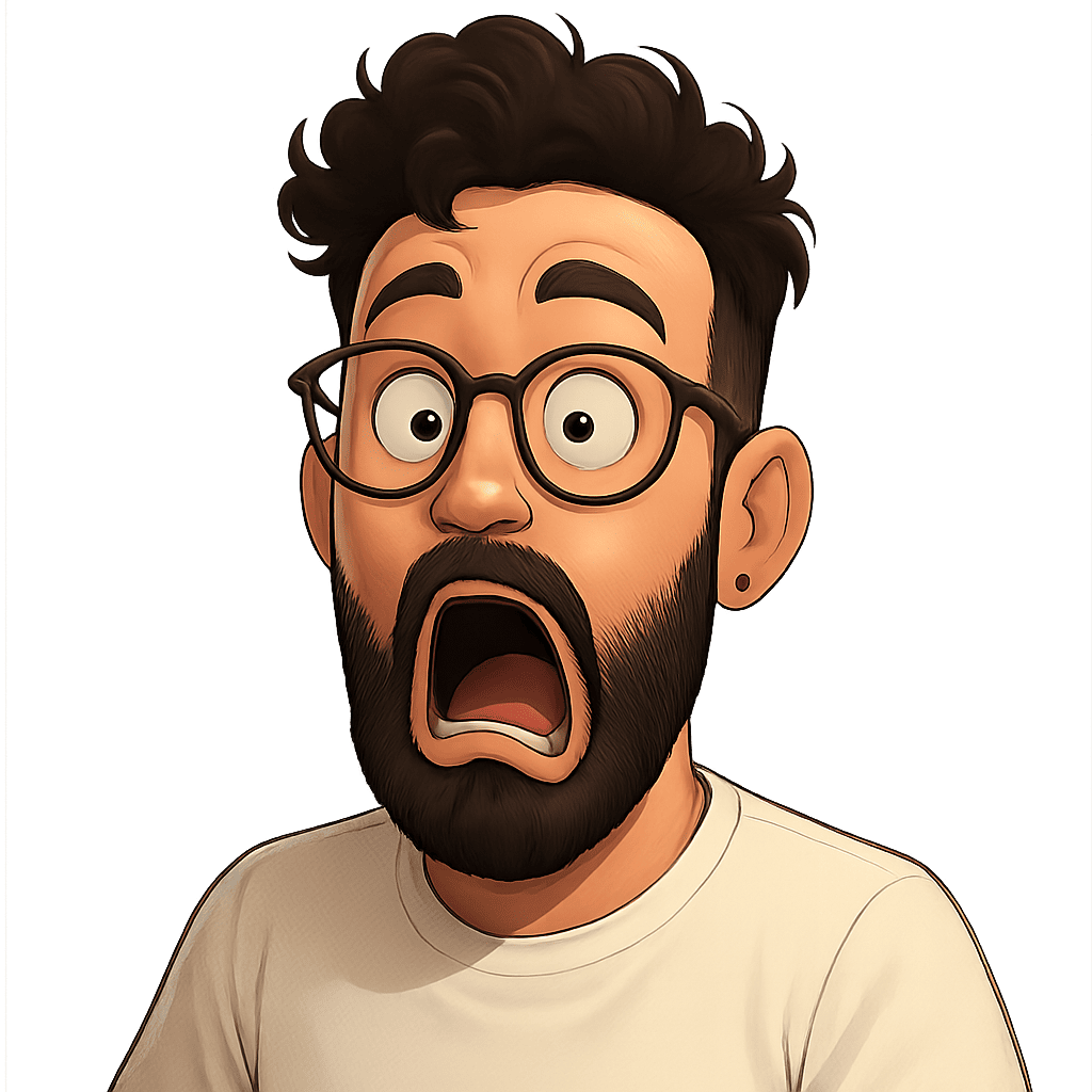 Portrait style semi-réaliste – Choqué