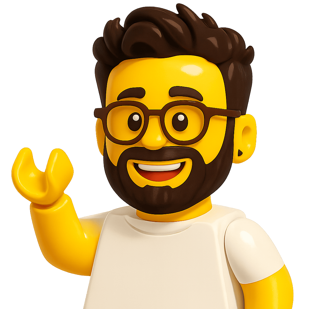 Portrait style Lego – Heureux