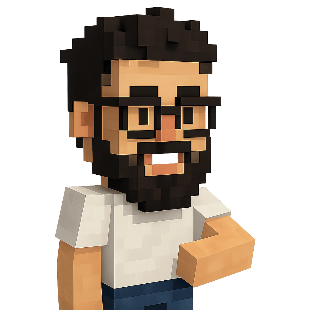 Portrait style Minecraft – Détendu