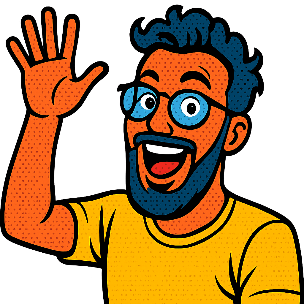 Portrait Pop Art – Excité